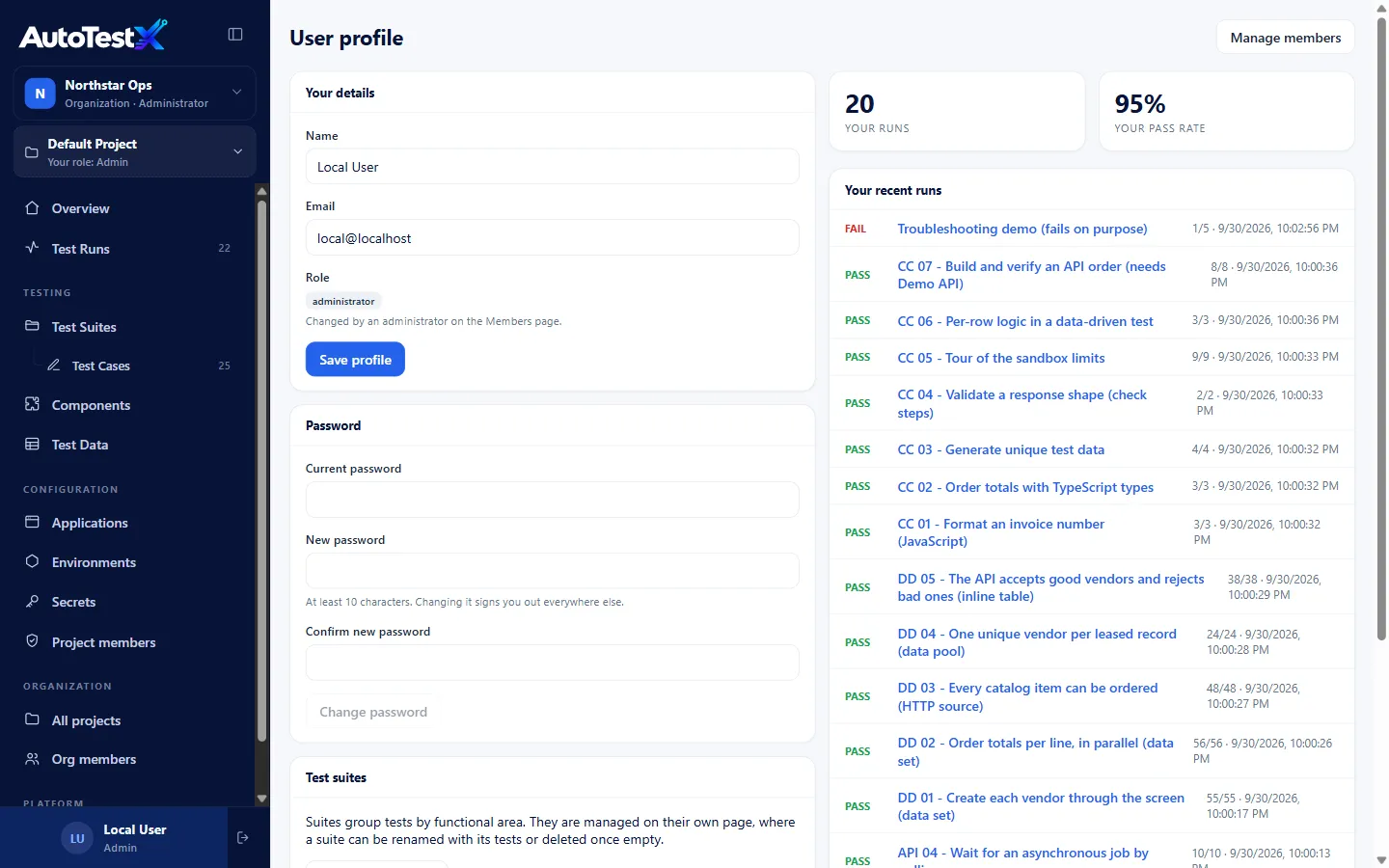 User profile